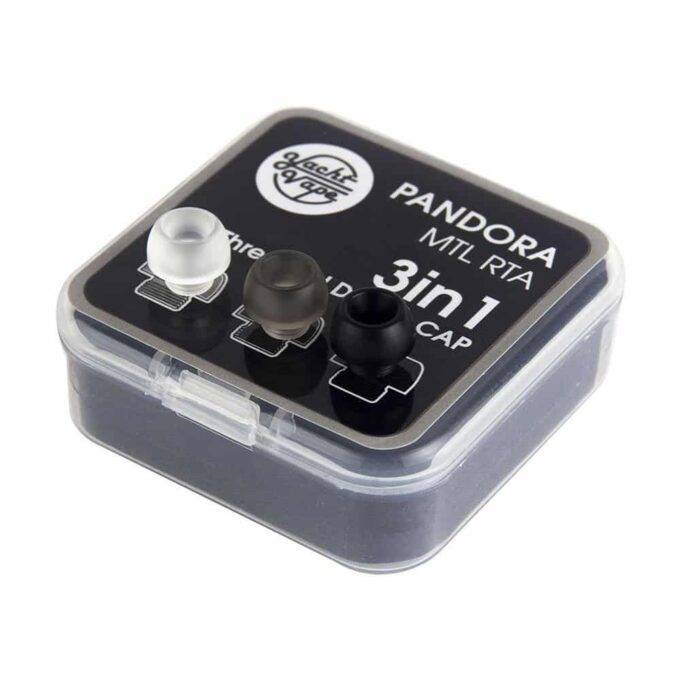 YACHTVAPE : PANDORA MTL RTA 3 IN 1 THREADED DRIPTIP CAP